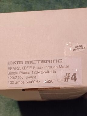 EKM-25XDSE Pass-Through Meter - White